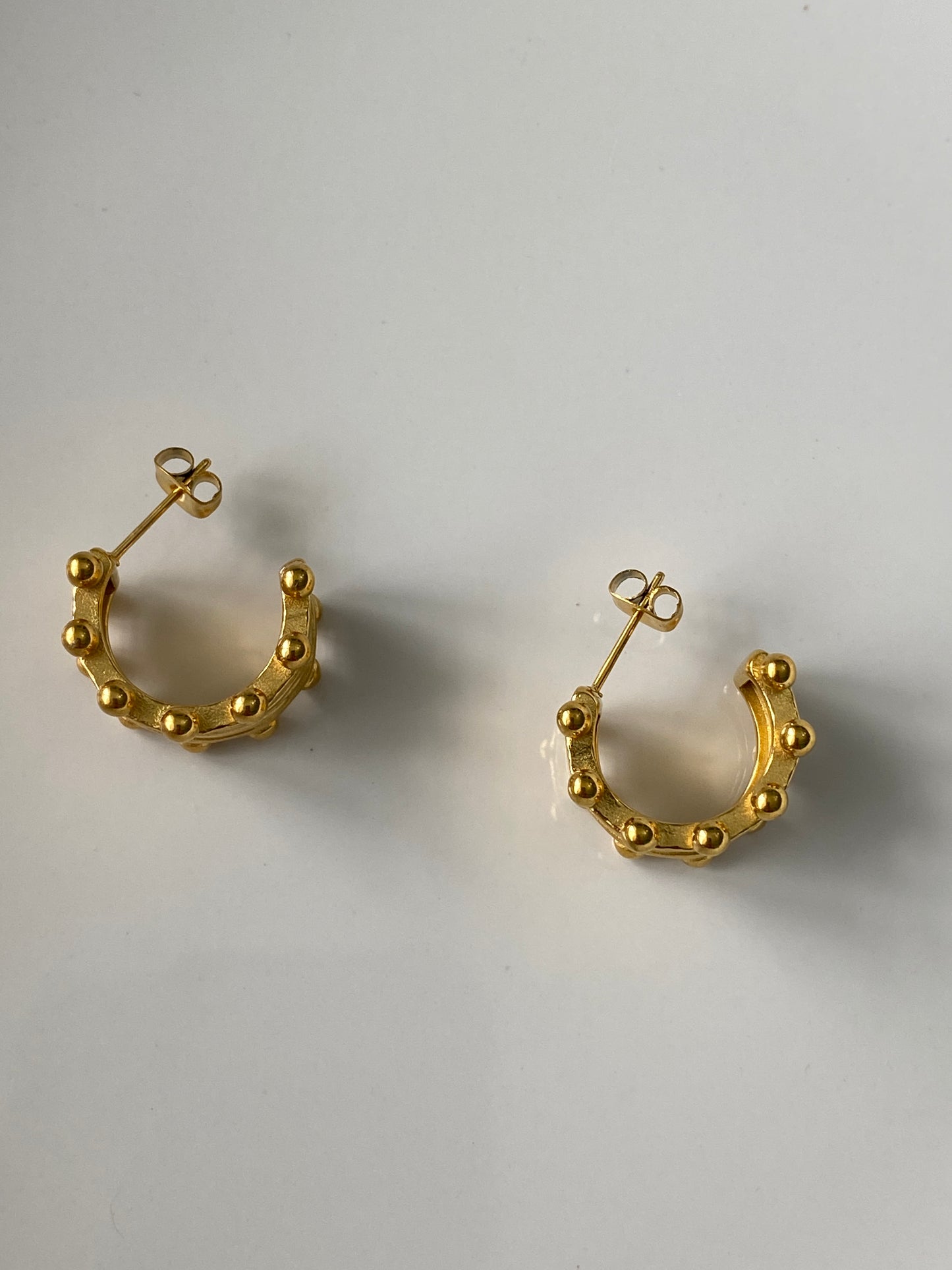 Gold Crown Earring