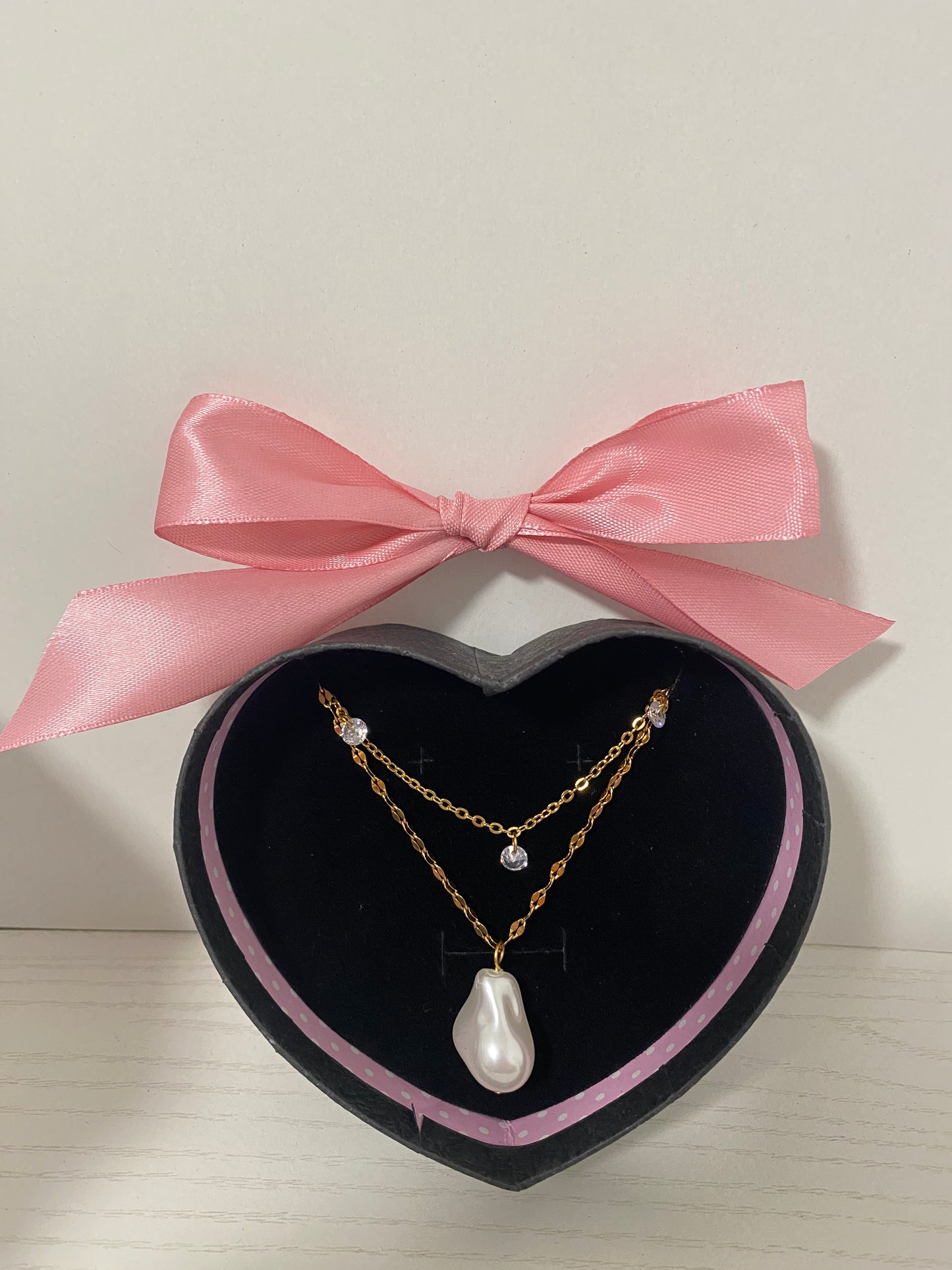 Pearl & Zirconia Necklace