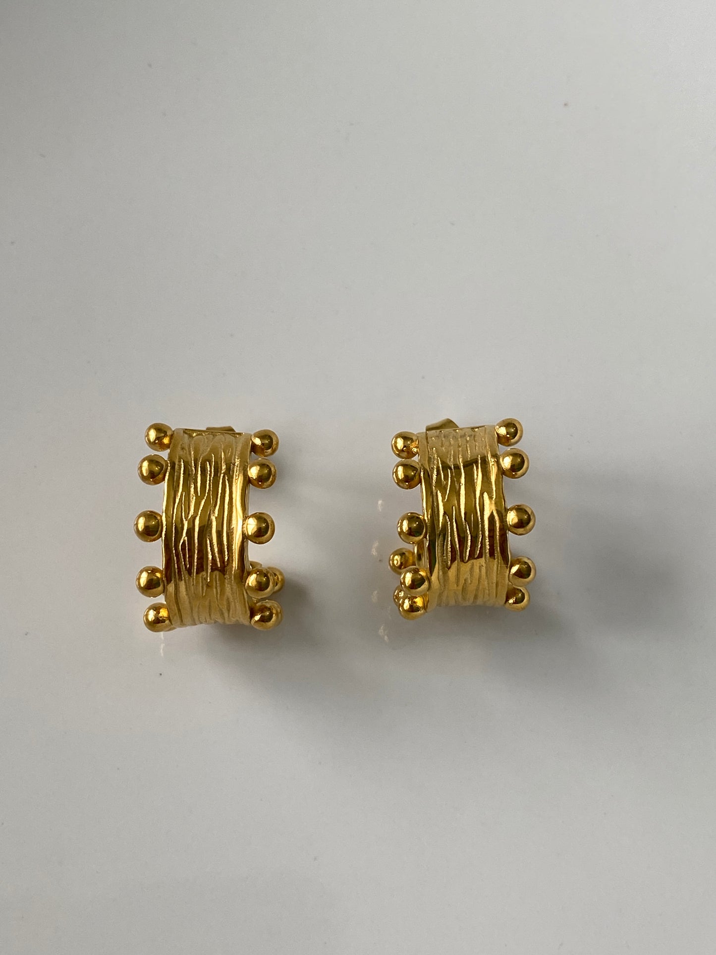 Gold Crown Earring