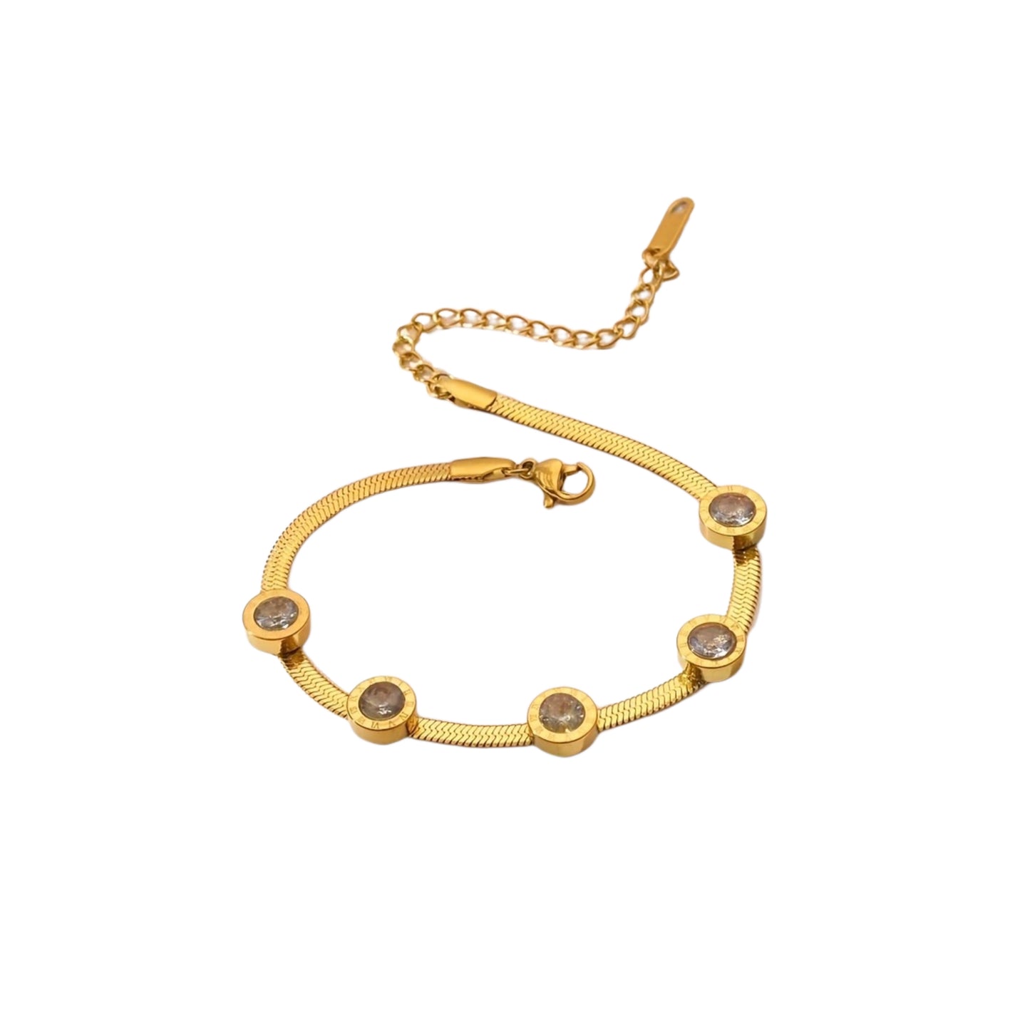 Gold Clock Bracelet